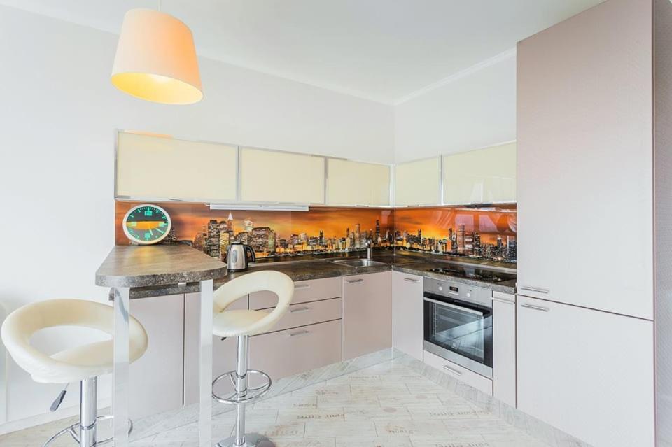 Панорамный Вид 15 Этаж. Набережная Днепра Kiev Exterior foto